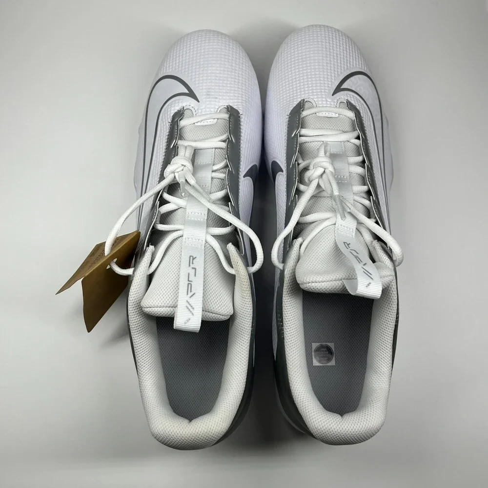 Nike Vapor Edge Shark 2‎ Football Cleats Men's 16 Metallic Silver/White